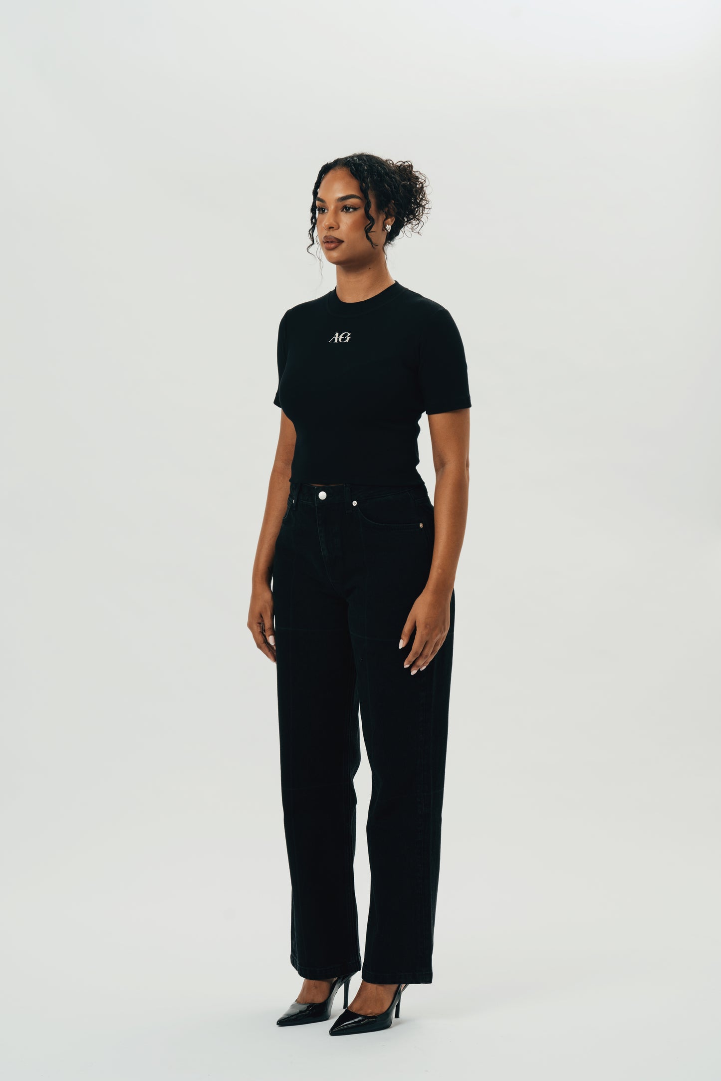 The AG Statement Tee - Black