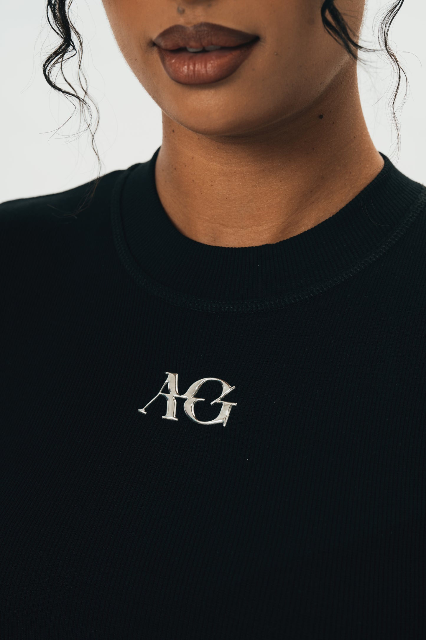 The AG Statement Tee - Black