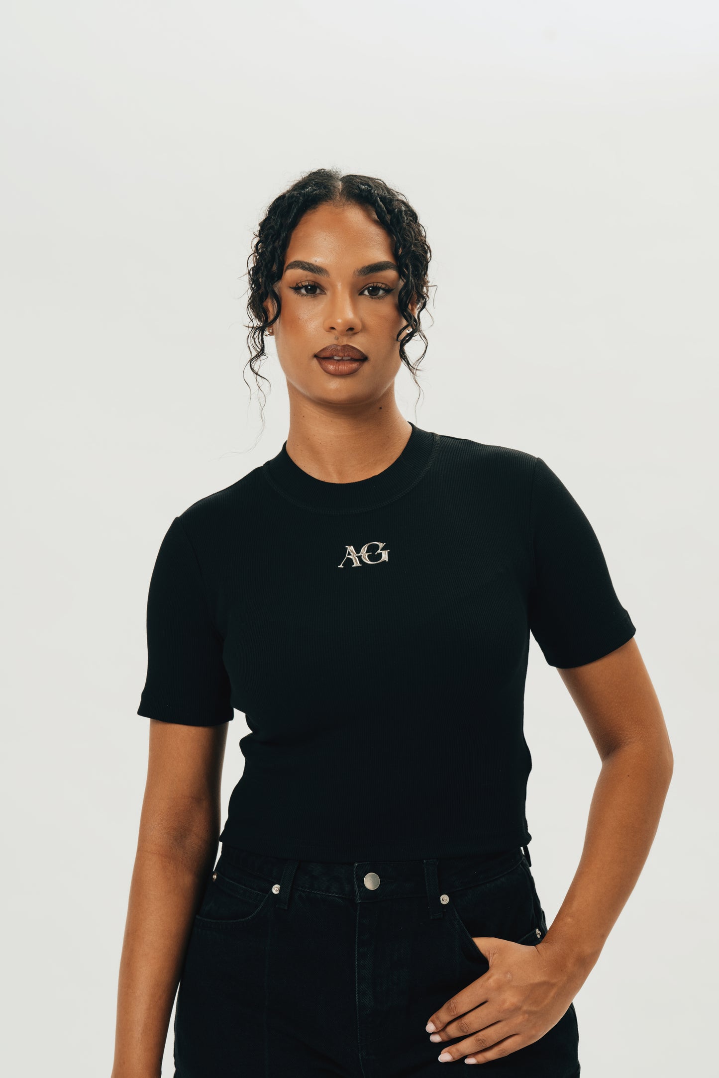The AG Statement Tee - Black