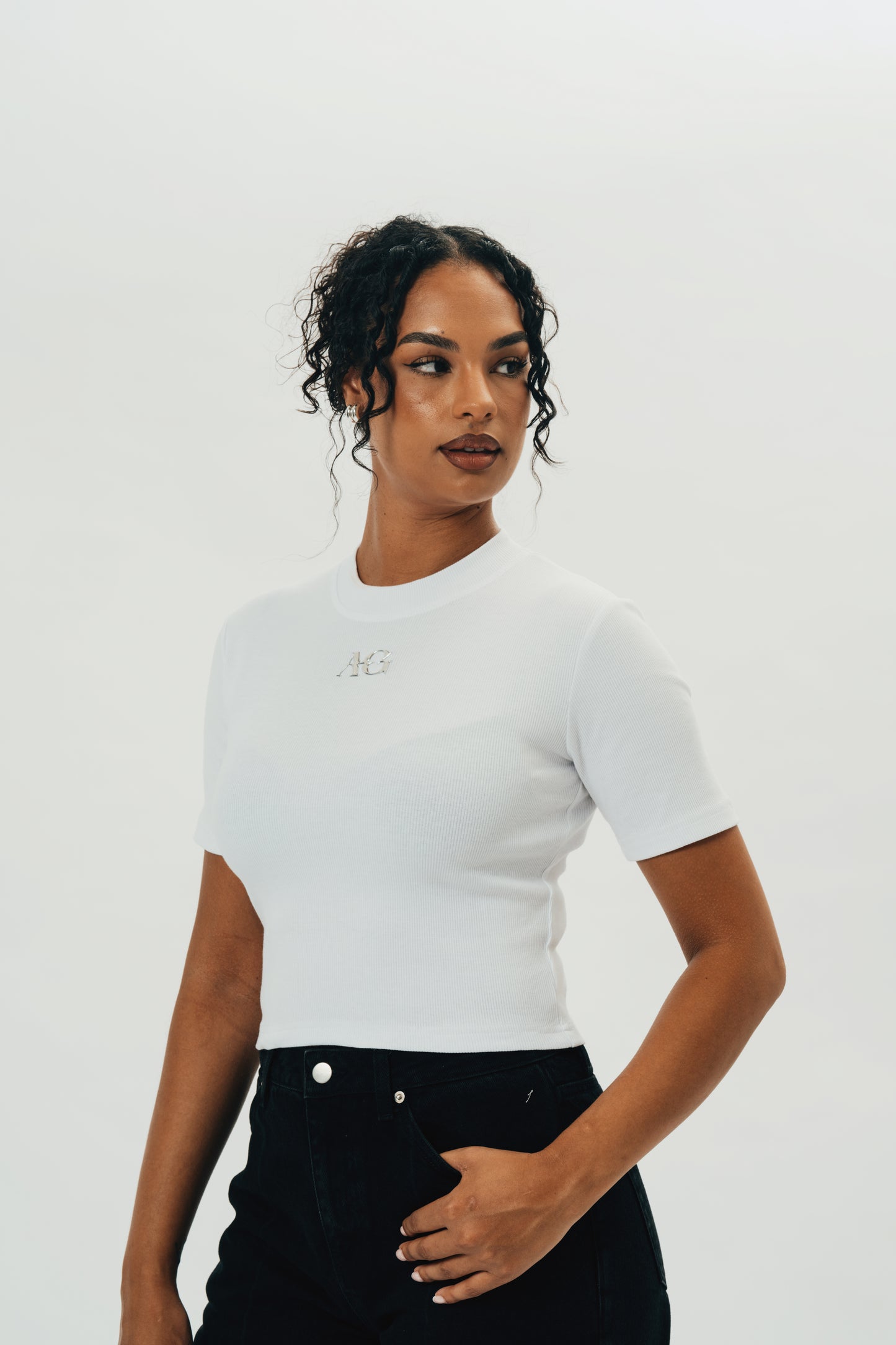 The AG Statement Tee - White
